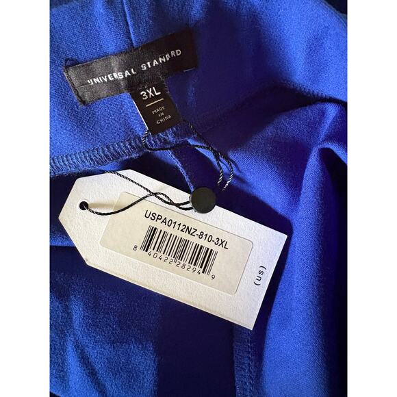 Universal Standard Moro Ponte Pants 3XL 34 36 5X NWT Blue Stretch Trousers Prep - Picture 5 of 6